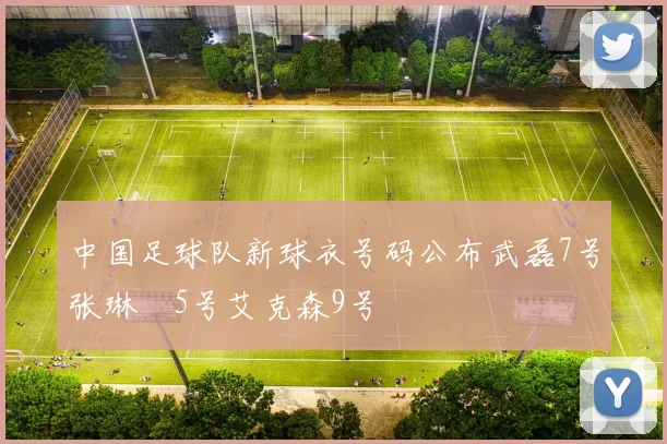 中国足球队新球衣号码公布武磊7号张琳芃5号艾克森9号